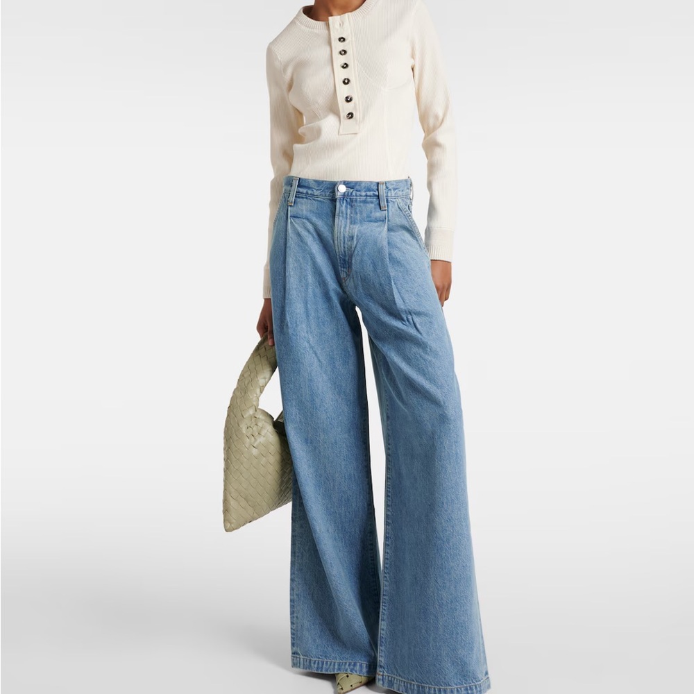 Agolde Ellis Trouser Pleated Wide Leg Jeans